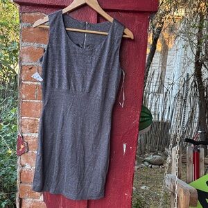 Metallic Gray Sleeveless Dress